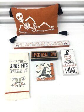 Halloween Decorations Decor Set of 6 NEW